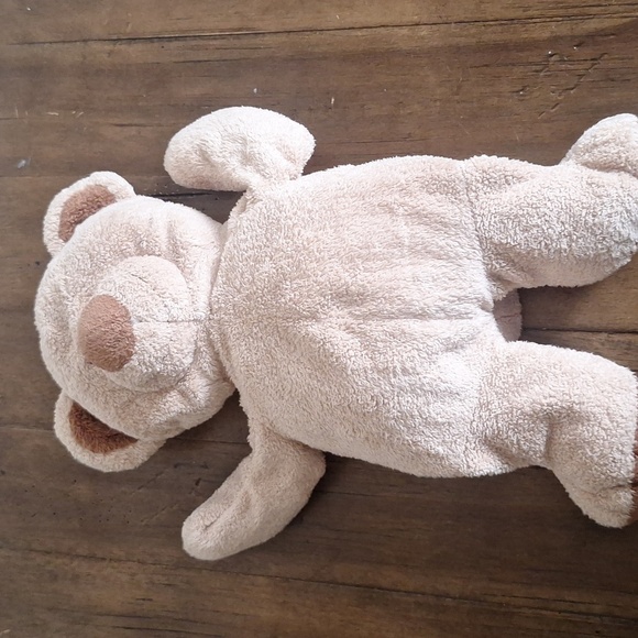 TY Pluffies Bear Lovey Plush Toy Stuffed Animal 2004 Tan Teddy Bear TyLux - Picture 5 of 9